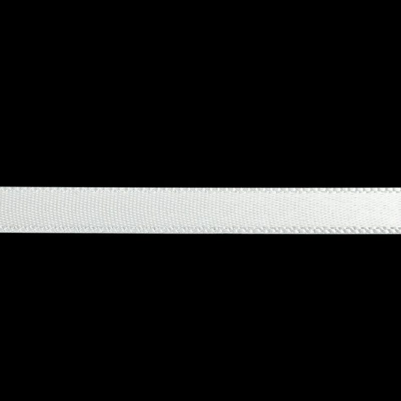 Satin | White Single Face Satin Ribbon – 0.25" Ribbons Satin