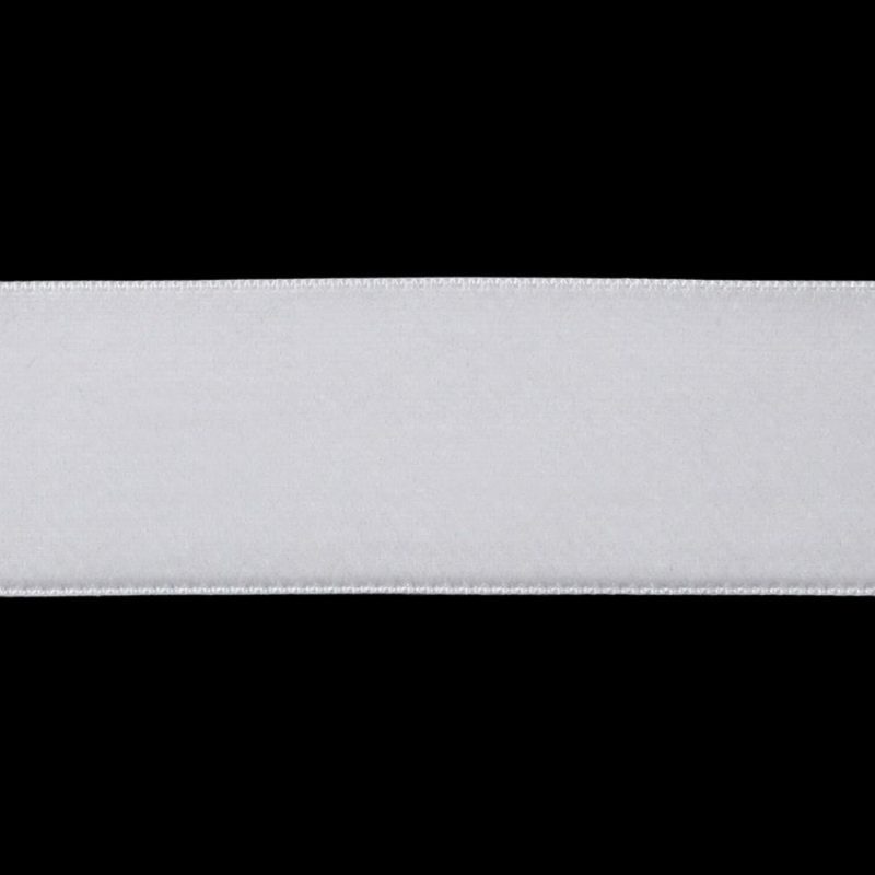 Satin | White Velvet Ribbon With Satin Backing – 1" Ribbons Satin