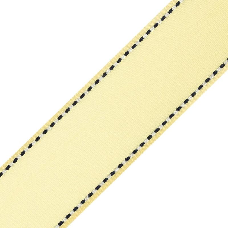 Satin | Yellow Side-Stitched Ribbon – 1.125" Ribbons Satin