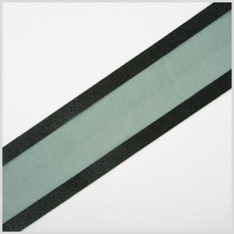 Sheer | Hunter Green Sheer Ribbon With Double Faced Satin Edge – 1.5" Ribbons Hunter Green