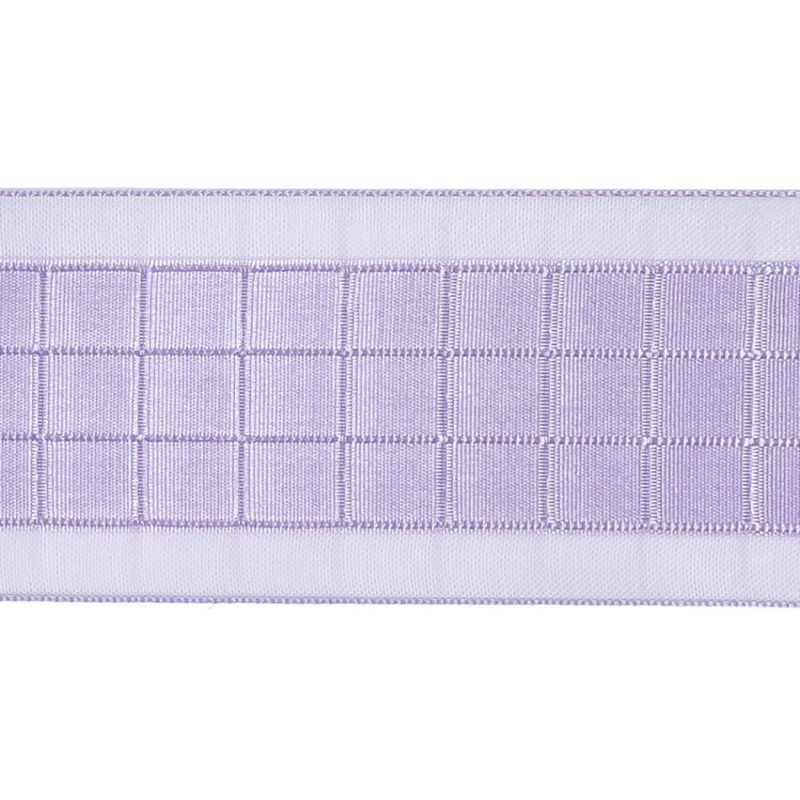 Sheer | Lilac Squares And Sheer Borders Ribbon – 36Mm Ribbons Sheer