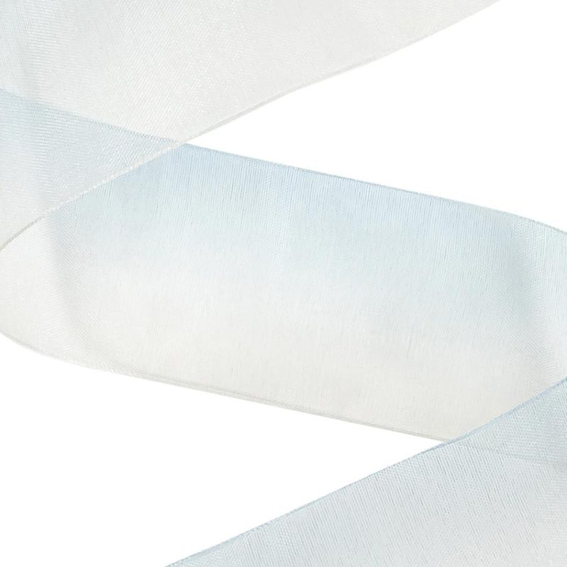 Sheer | Sheer Blue And Barely Blue Ombre Ribbon – 1.5" Ribbons Barely Blue