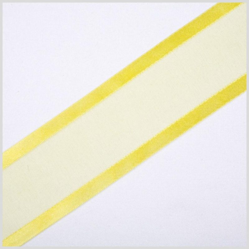 Sheer | Yellow Sheer Ribbon – 1.5" Ribbons Sheer