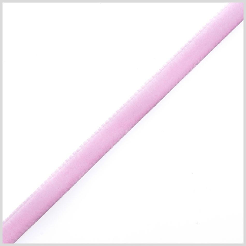 Velvet | 0.25" Baby Pink Nylon Velvet Ribbon Ribbons Baby Pink