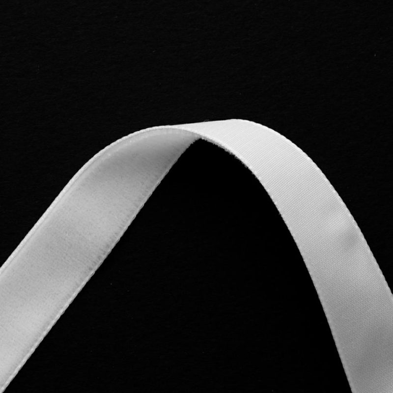 Velvet | 0.625" Bridal White Nylon Velvet Ribbon Ribbons Bridal White