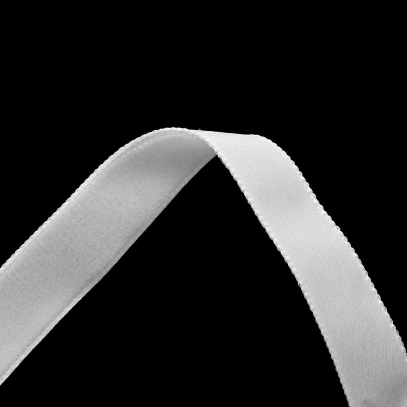 Velvet | 0.625" White Nylon Velvet Ribbon Ribbons Velvet