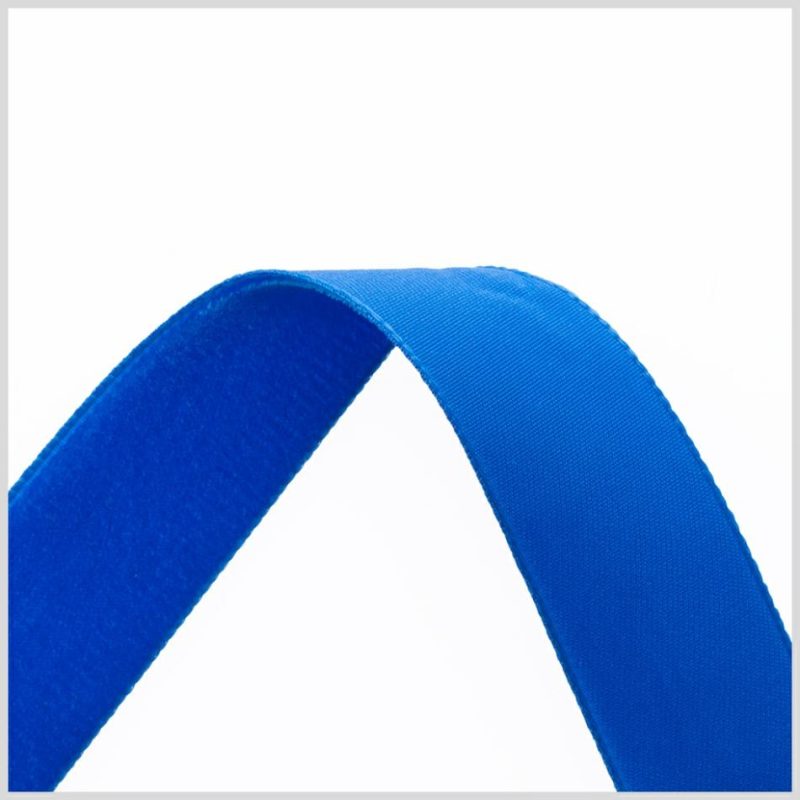 Velvet | 0.875" Royal Blue Nylon Velvet Ribbon Ribbons Royal Blue