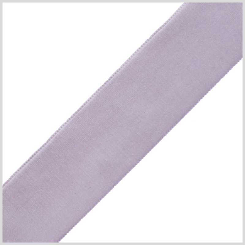 Velvet | 1.375" Gray Nylon Velvet Ribbon Ribbons Gray