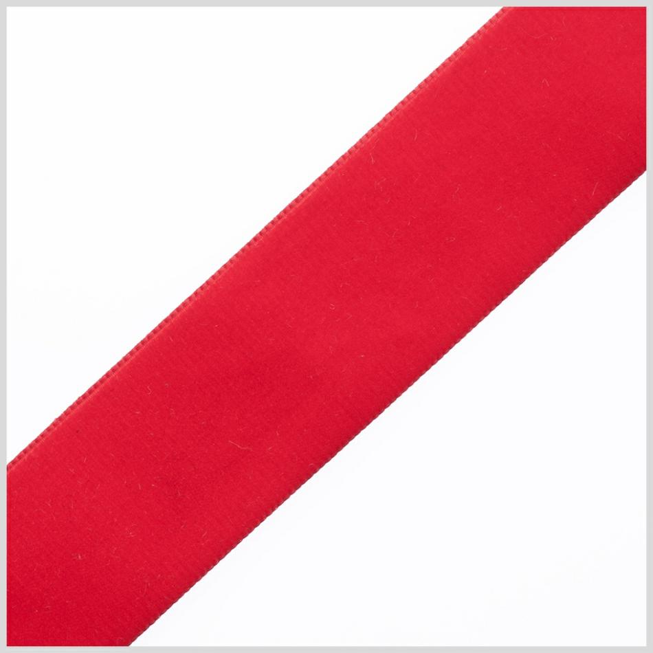 Velvet | 1.375" Rouge Red Nylon Velvet Ribbon Ribbons Rouge Red