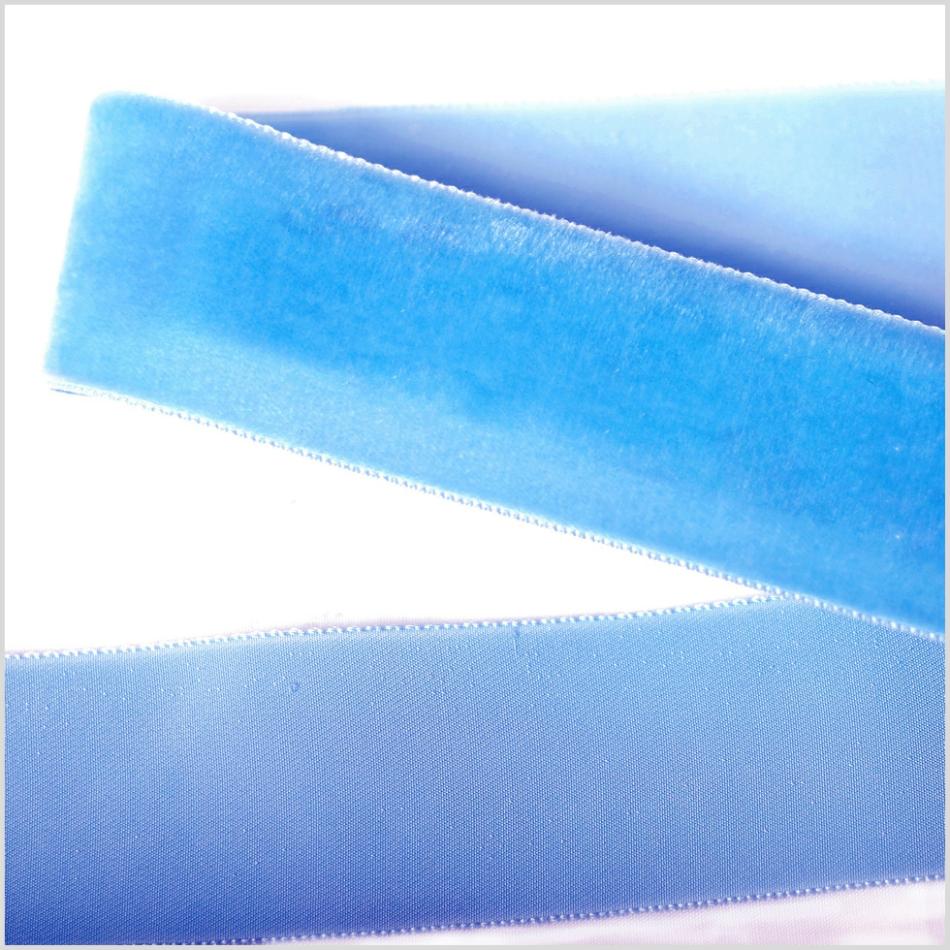 Velvet | Baby Blue Single Face Velvet Ribbon – 1.5" Ribbons Baby Blue