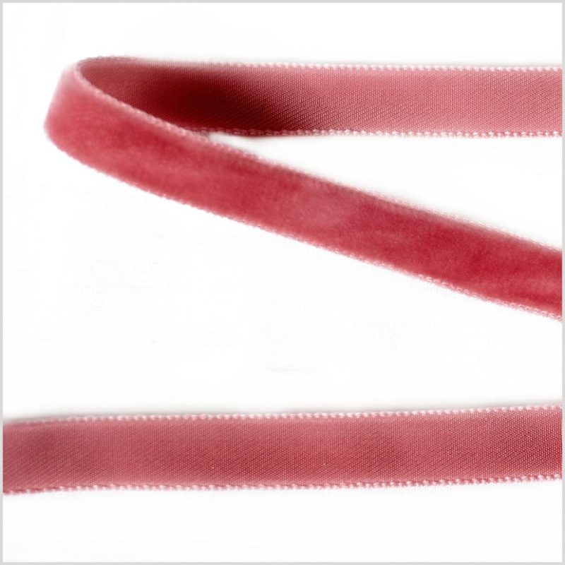 Velvet | Beauty Pink Single Face Velvet Ribbon – 0.375" Ribbons Beauty