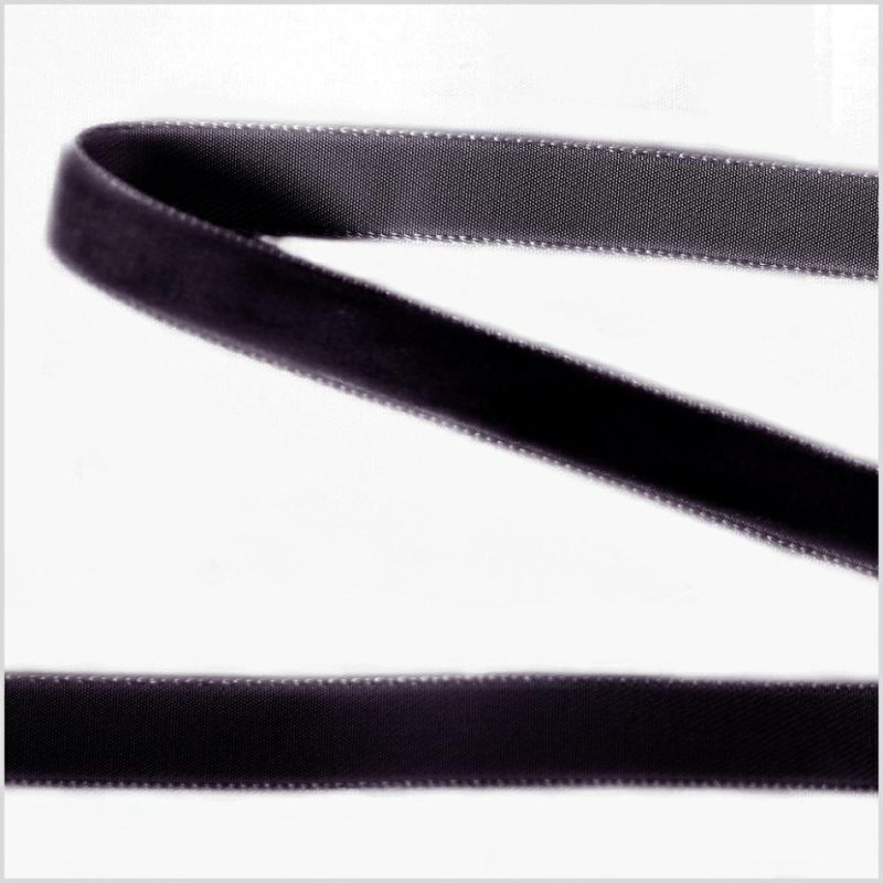 Velvet | Black Single Face Velvet Ribbon – 0.375" Ribbons Black