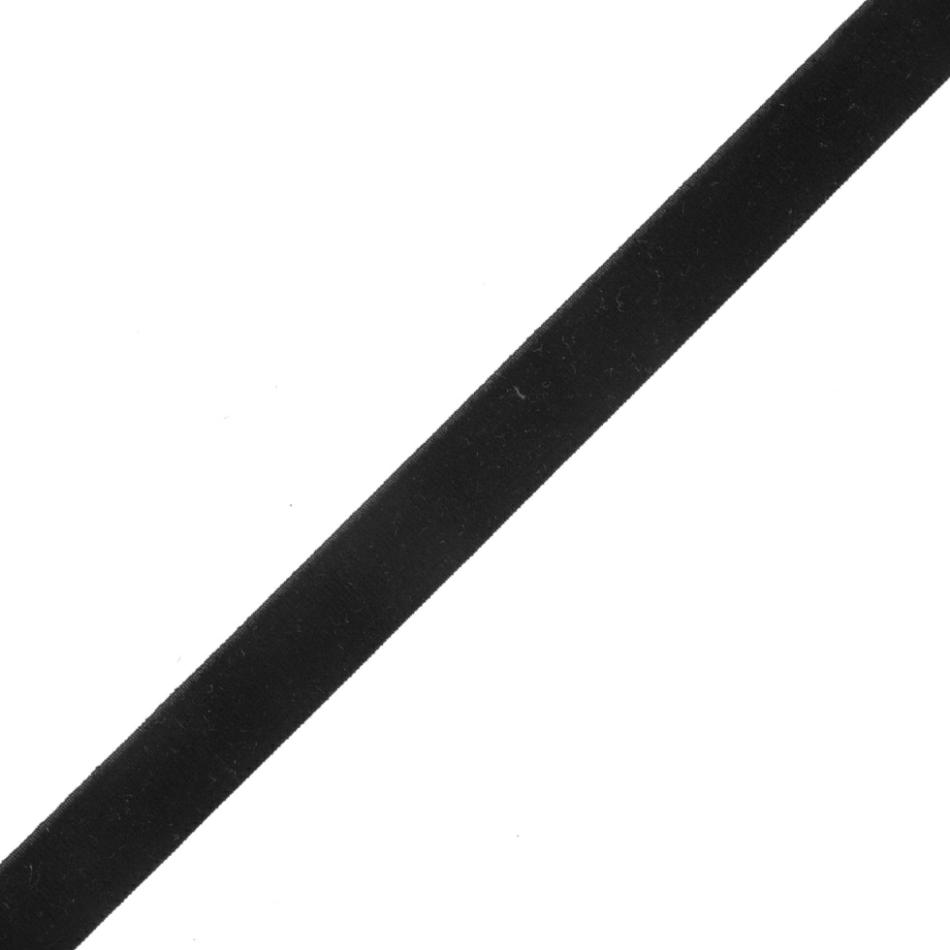 Velvet | Black Stretch Velvet Ribbon – 0.625" Ribbons Black