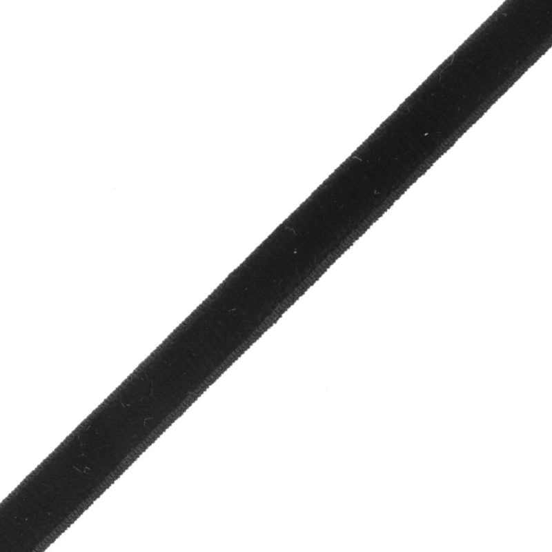 Velvet | Black Stretch Velvet Ribbon – 9Mm Ribbons Black