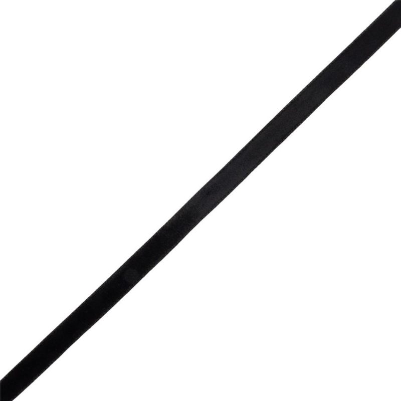 Velvet | Black Velvet Ribbon – 0.375" Ribbons Gunpowder