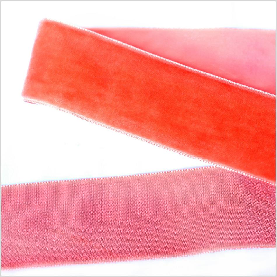 Velvet | Bright Orange Single Face Velvet Ribbon – 1.5" Ribbons Bright Orange