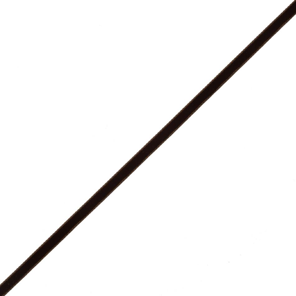 Velvet | Brown Single-Faced Velvet Ribbon – 0.25" Ribbons Brown