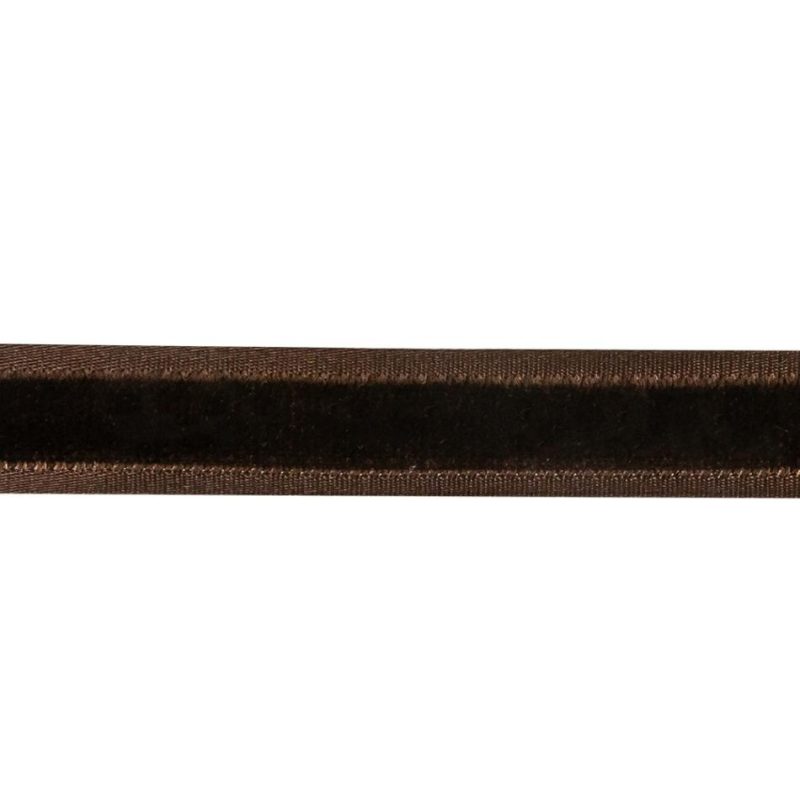 Velvet | Chocolate Brown Double-Faced Velvet Ribbon With Satin Edges – 0.625" Double Face Velvet Double Face Velvet