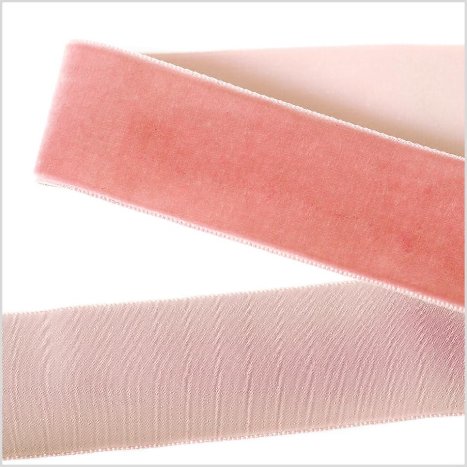 Velvet | Coral Single Face Velvet Ribbon – 1.5" Ribbons Coral