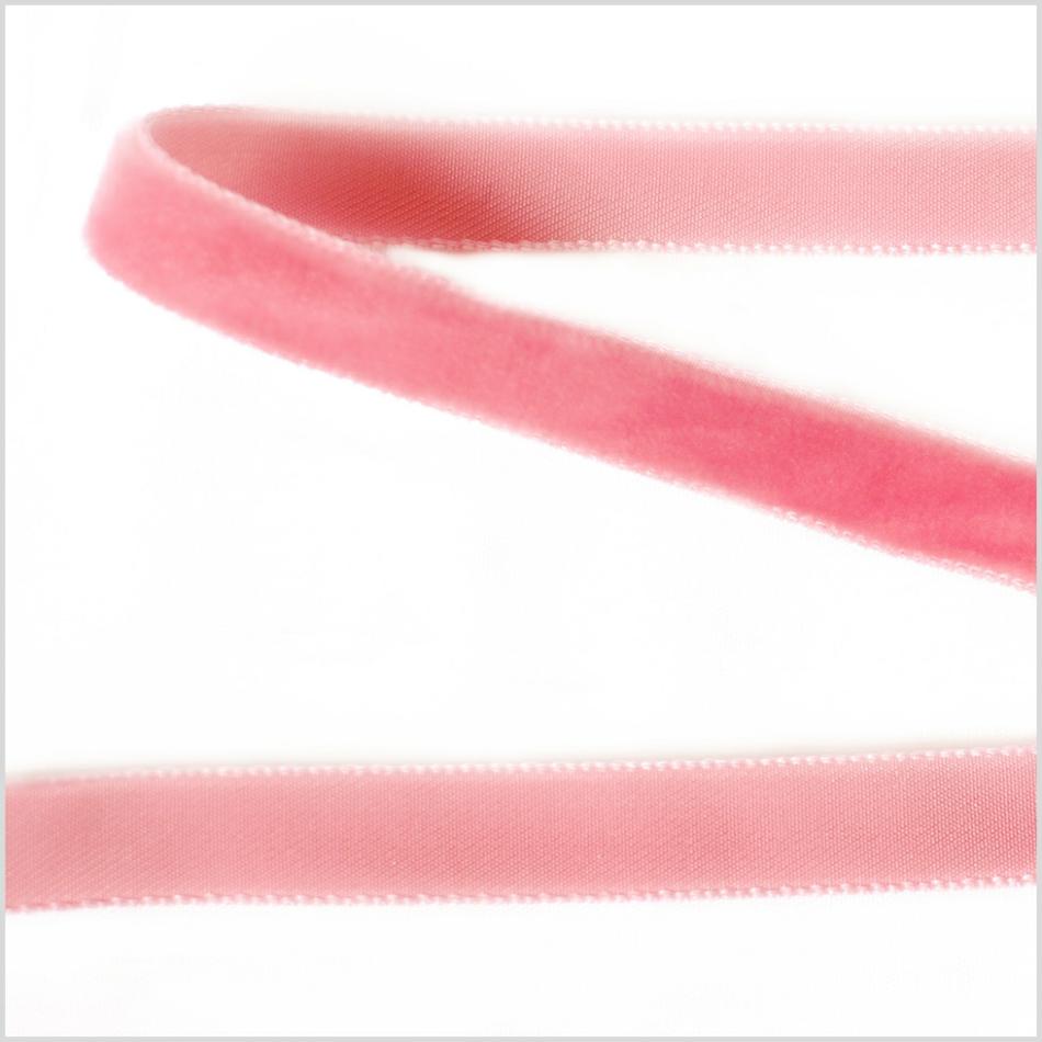 Velvet | Dark Dusty Rose Single Face Velvet Ribbon – 0.375" Ribbons Dark Dusty Rose