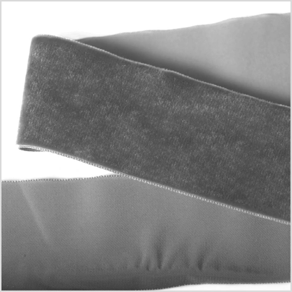 Velvet | Dark Gray Single Face Velvet Ribbon – 2" Ribbons Dark Gray