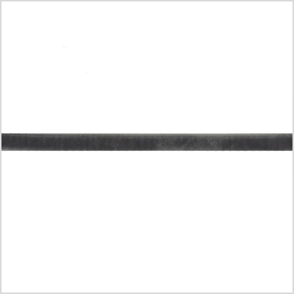 Velvet | Dark Gray Stretch Velvet Ribbon – 9Mm Ribbons Dark Gray