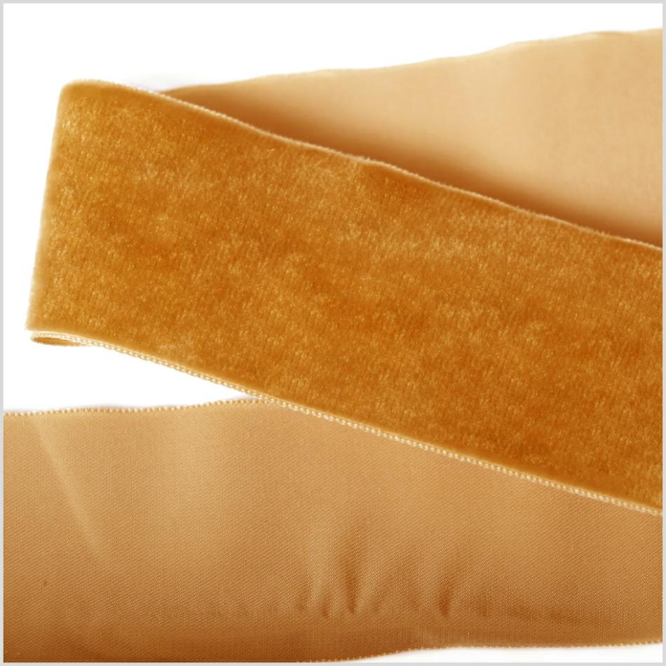 Velvet | Dark Mustard Single Face Velvet Ribbon – 2" Ribbons Dark Mustard