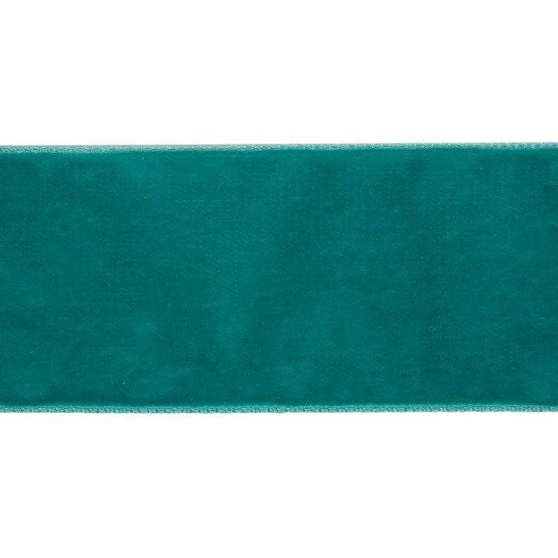 Velvet | Dark Turquoise Single Face Velvet Ribbon – 1.5" Ribbons Dark Turquiose