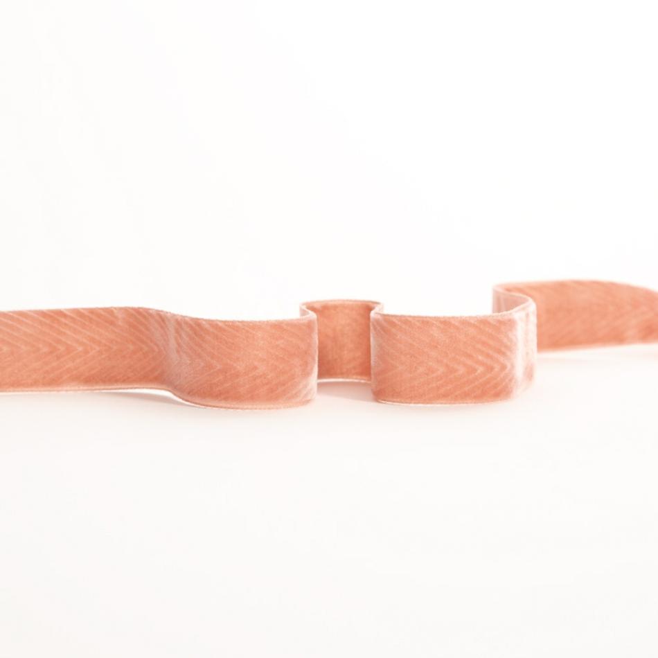 Velvet | Dusty Rose Chevron Velvet Ribbon – 0.875" Ribbons Dusty Rose