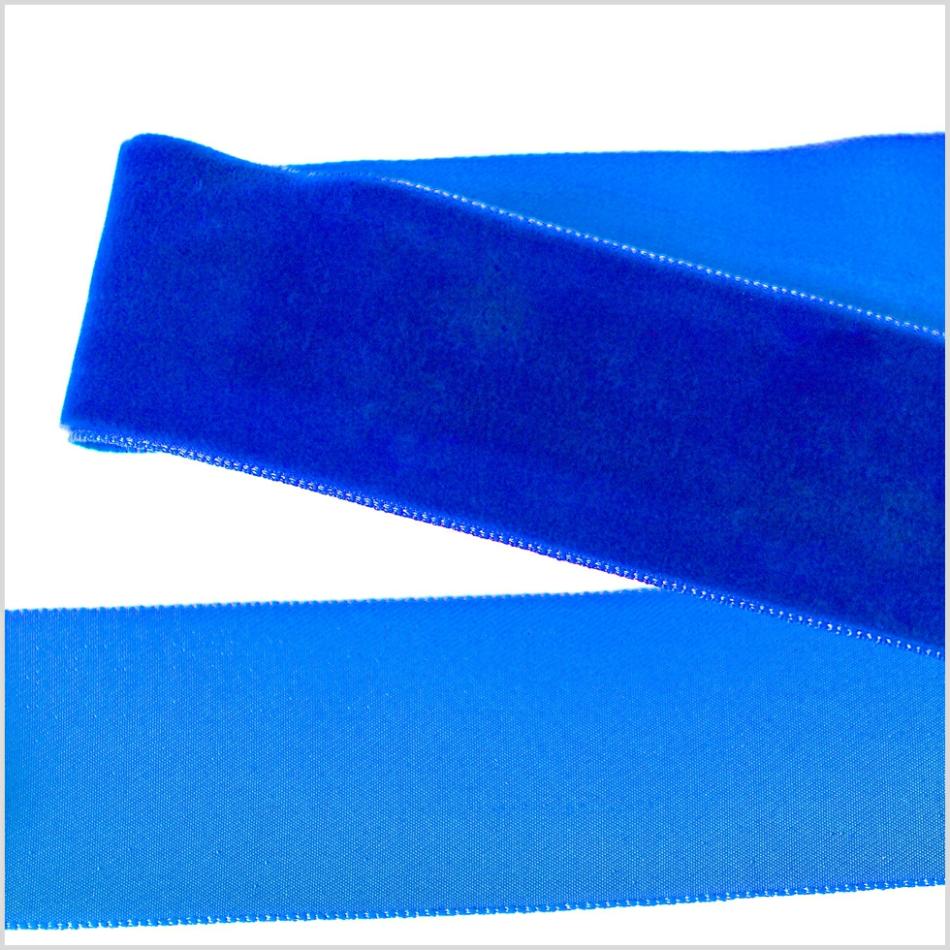 Velvet | Evening Blue Single Face Velvet Ribbon – 1.5" Ribbons Evening Blue