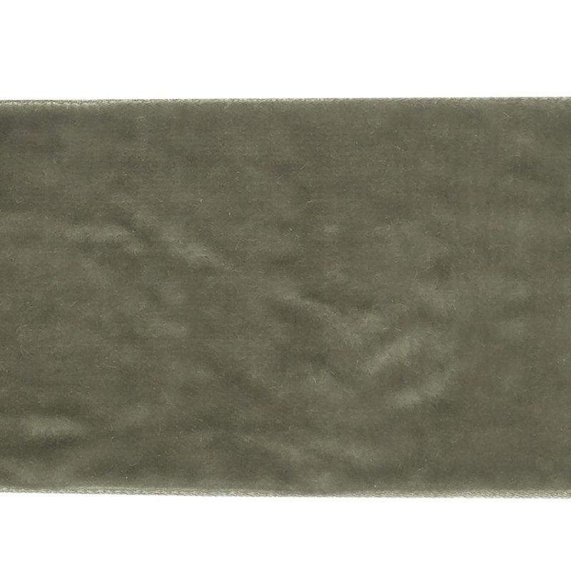 Velvet | Gray Single Face Velvet Ribbon – 2" Ribbons Gray