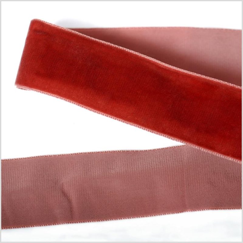 Velvet | Guava Single Face Velvet Ribbon – 1.5" Ribbons Guava