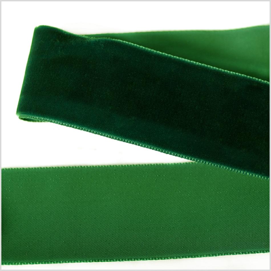 Velvet | Hunter Single Face Velvet Ribbon – 1.5" Ribbons Hunter Green