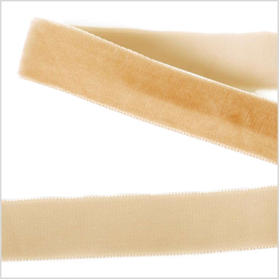 Velvet | Ivory Single Face Velvet Ribbon – 7/8" Ribbons Ivory