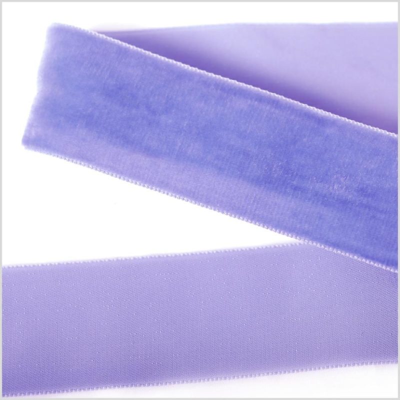 Velvet | Light Lilac Single Face Velvet Ribbon – 1.5" Ribbons Light Lilac