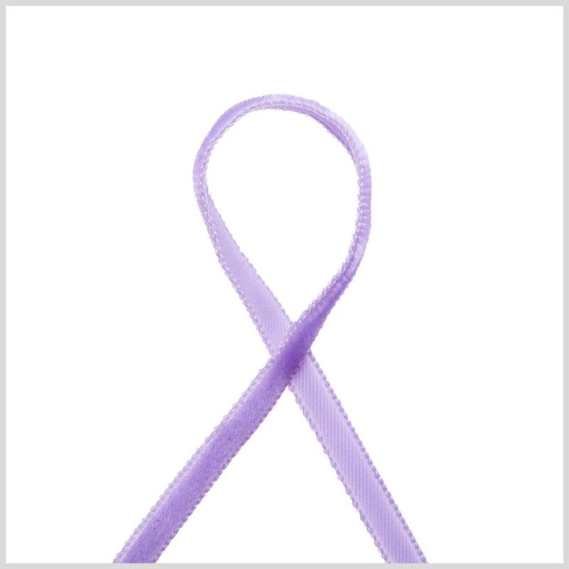 Velvet | Light Lilac Single Face Velvet Ribbon – 5Mm Ribbons Light Lilac