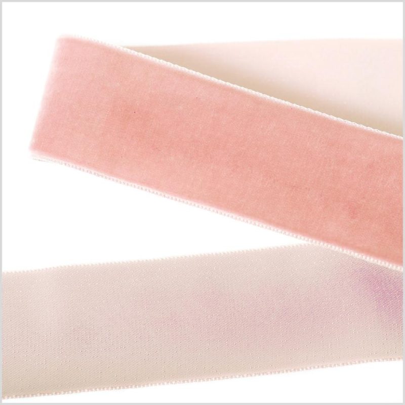 Velvet | Light Peach Single Face Velvet Ribbon – 1.5" Ribbons Light Peach