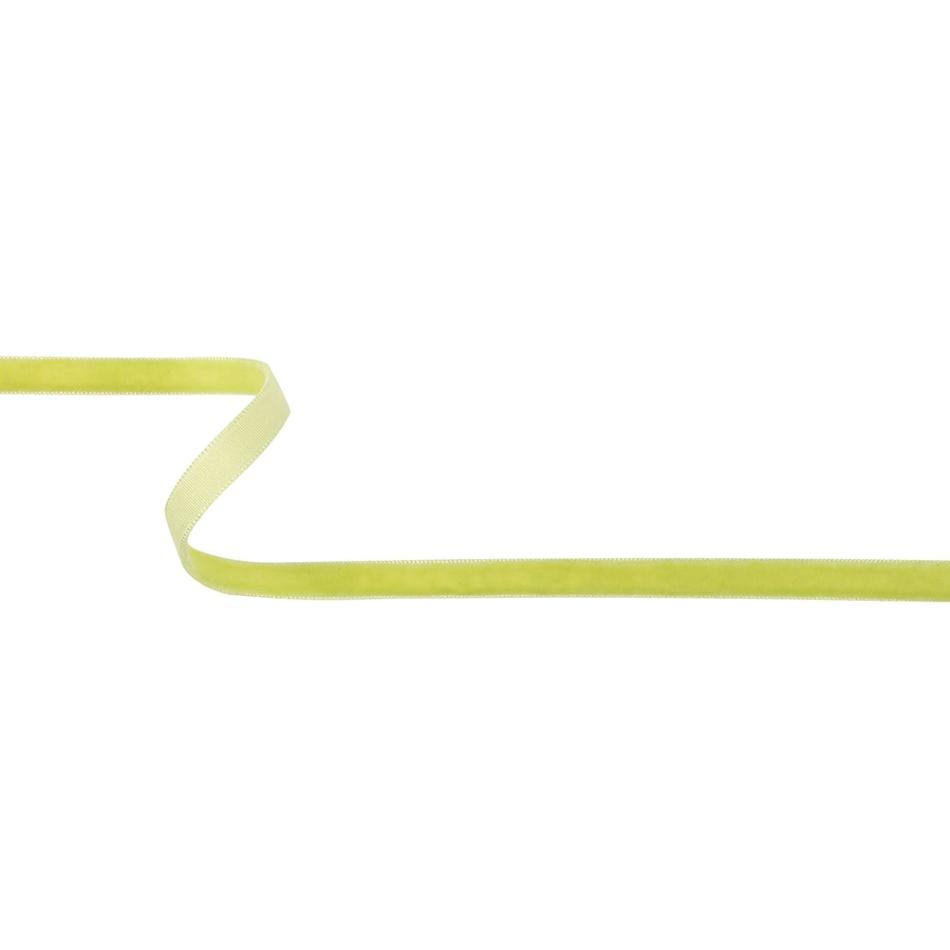 Velvet | Lime Single Face Velvet Ribbon – 0.3125" Ribbons Velvet