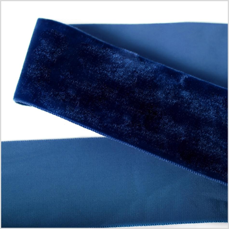 Velvet | Navy Single Face Velvet Ribbon – 2" Ribbons Navy