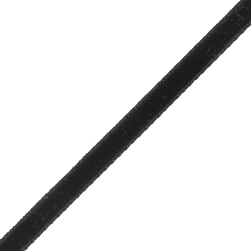 Velvet | Nero Single Face Velvet Ribbon – 5Mm Ribbons Black