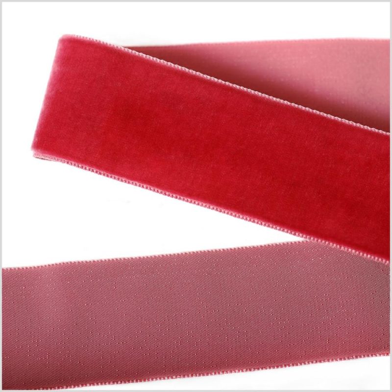 Velvet | Old Rose Single Face Velvet Ribbon – 1.5" Ribbons Old Rose