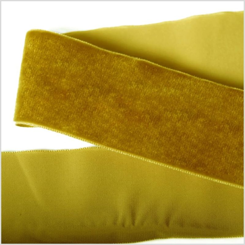 Velvet | Olive Single Face Velvet Ribbon – 2" Ribbons Olive