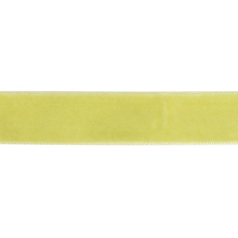 Velvet | Pale Green Single Face Velvet Ribbon – 0.75" Ribbons Velvet