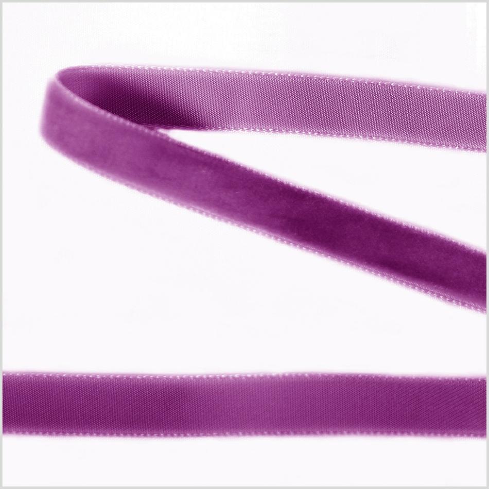 Velvet | Plum Single Face Velvet Ribbon – 0.375" Ribbons Plum