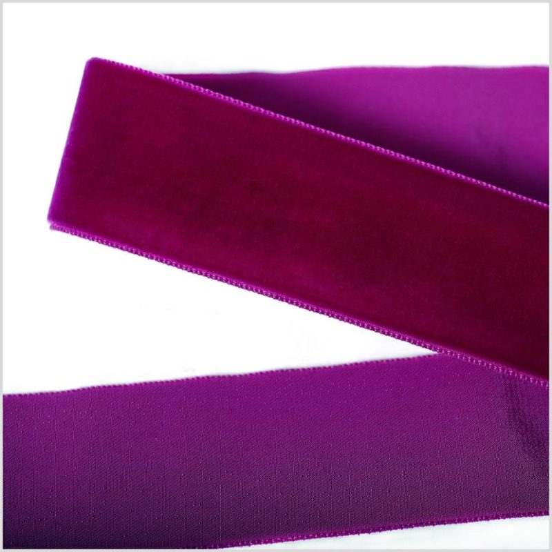 Velvet | Plum Single Face Velvet Ribbon – 1.5" Ribbons Plum