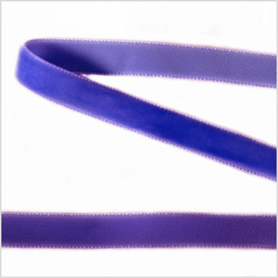 Velvet | Purple Single Face Velvet Ribbon – 0.375" Ribbons Purple