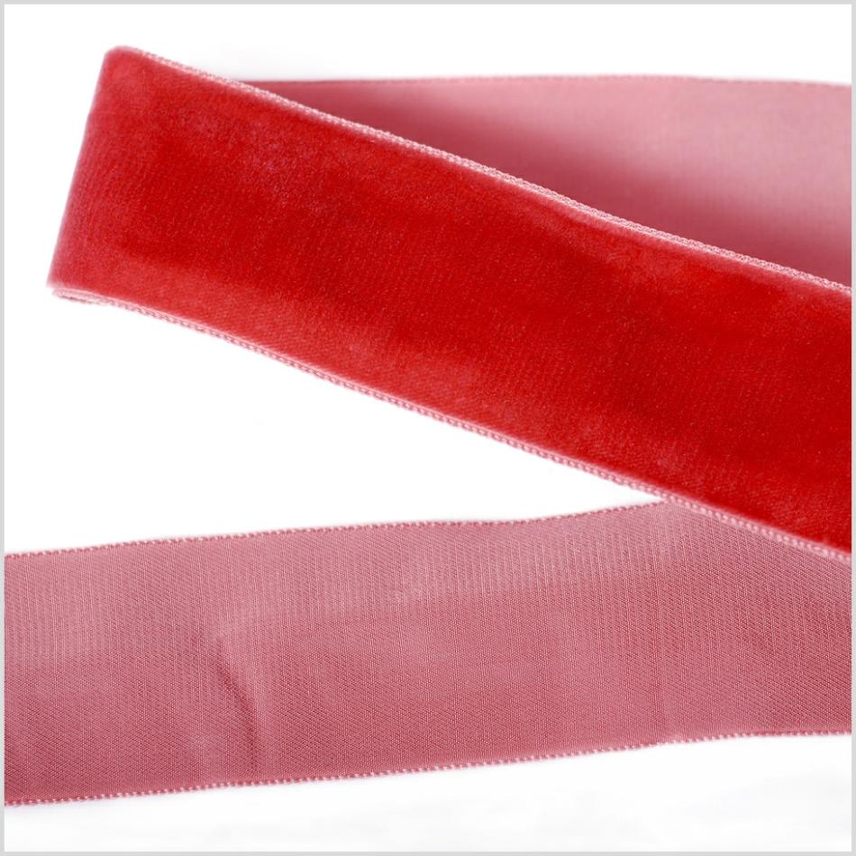 Velvet | Red Single Face Velvet Ribbon – 1.5" Ribbons Red