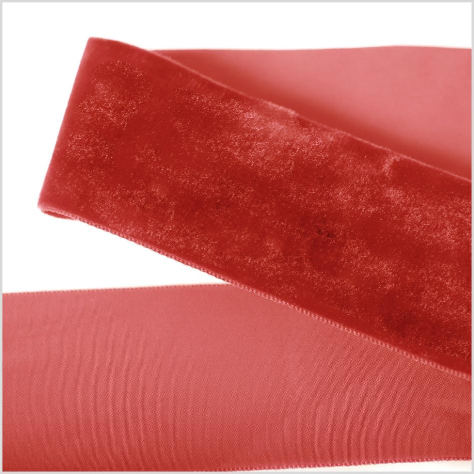 Velvet | Red Single Face Velvet Ribbon – 2" Ribbons Red