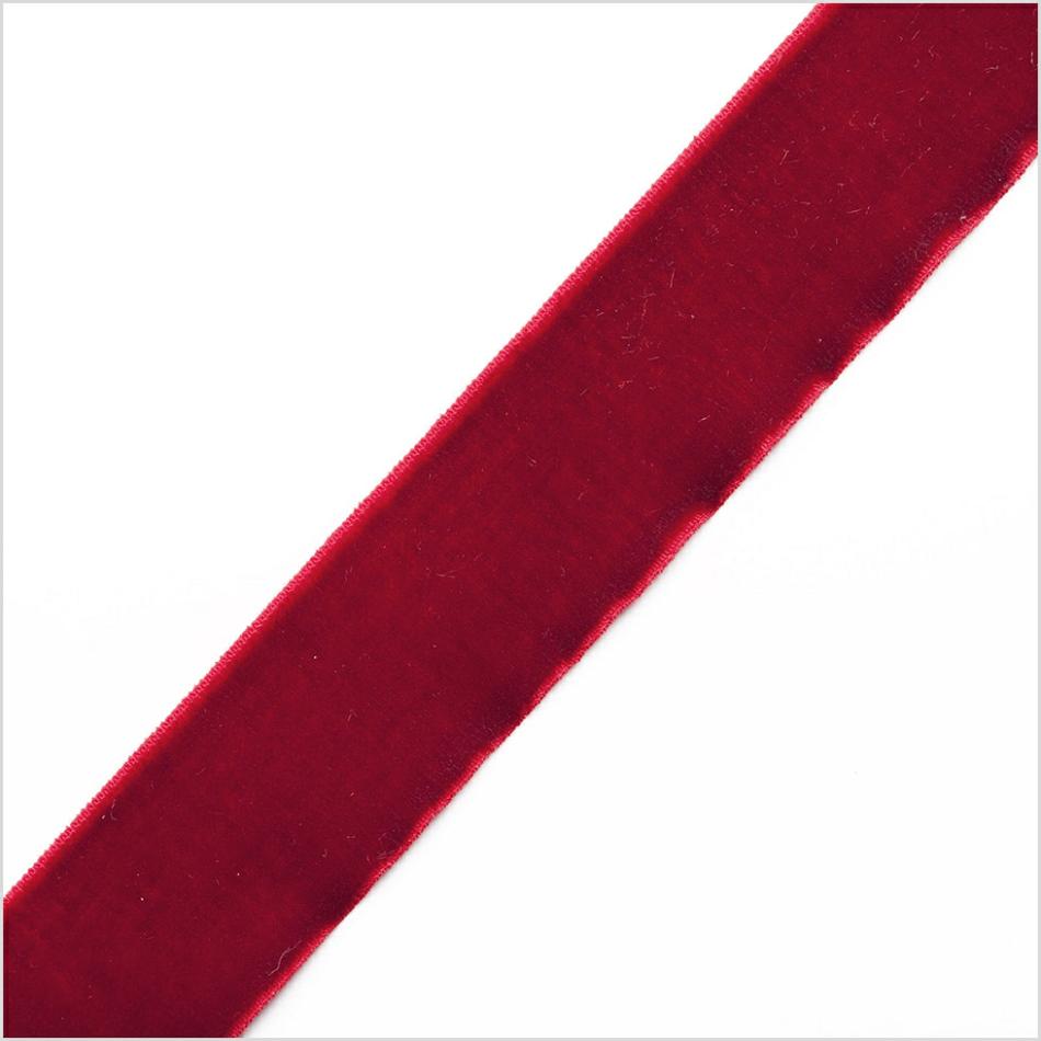 Velvet | Red Stretch Velvet Ribbon – 0.875" Ribbons Red