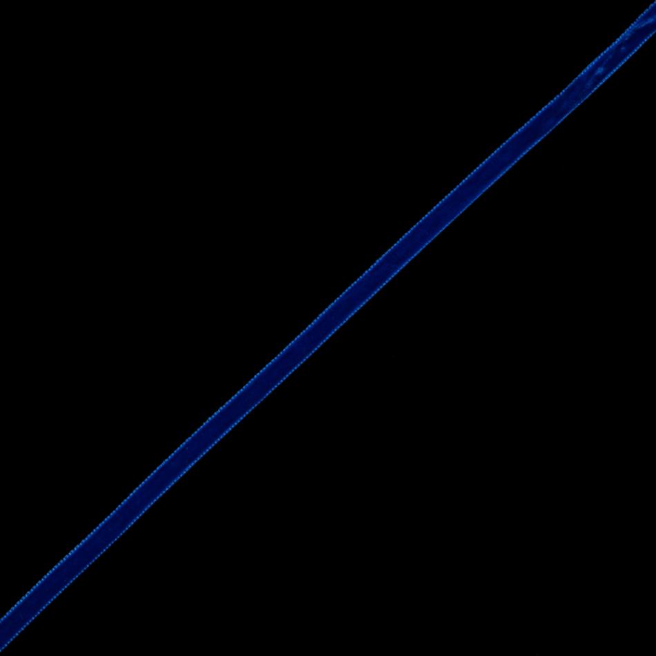 Velvet | Royal Blue Single-Faced Velvet Ribbon – 0.25" Ribbons Royal